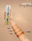 Express 1-4 Hour Rinse Tanning Mousse | Streak-Free, Scent-Free | Fast-Acting Self-Tanner with Hyaluronic Acid | 6.7 oz
