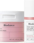 BIODANCE Collagen Hydra-Firm Routine Duo: Collagen Toner Pads & Facial Moisturizer, Hydrating, Firming, Korean Skincare Routine Set for Glass Skin, Korean Skin Care, Gifts for Women, Skin Care Set