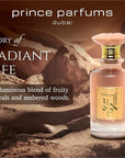 Prince Parfums Dubai – Al Hayat – 3.4 Ounces – Radiant Women’s Eau de Parfum – Fruity Florals with Jasmine & Amber – Essence of Life, Femininity & Beauty