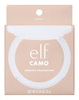 e.l.f. Camo Powder Foundation, Lightweight, Primer-Infused Buildable & Long-Lasting Medium-to-Full Coverage Foundation, Fair 100 W
