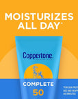 Coppertone Complete Sunscreen Lotion, SPF 50 Sunscreen, 7 Oz