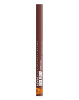 NYX PROFESSIONAL MAKEUP Duck Plump Plumping Lip Liner, Matte Pencil With Up To 10HR Wear, Dash Of Cocoa (Cocoa Brown Lip Liner)