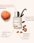 Dossier - Fruity Almond - Eau de Parfum - Inspired by C.Herrera Good Girl - Perfume Luxury - Pure Infused - Paraben-Free - Vegan - For Women - Fragrance 3.4 Fl oz (Spray 100ml)