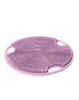 Boie USA Flat Body Scrubber - Hygienic, Exfoliating Loofah Alternative - Feels Like Silicone Scrubber Gentle on Sensitive Skin, Hypoallergenic, BPA- & Latex-Free, Made in The USA (Thistle)