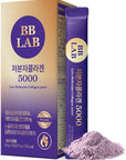 BB LAB Low Molecular Collagen 5000, Powder Type Korean Marine Collagen, Fish Collagen Peptides, Hyaluronic Acid, Elastin, Glutachione, Vitamin C, Fast Absorb, Mix Berry Flavor
