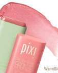 Pixi Beauty Beaming Bliss On-the-Glow Trio | Hydrating Tinted Moisture Stick Blush, Bronzer, and Highlighter Set | Travel Size, Vegan, and Paraben-Free
