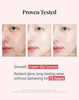 Hanskin Code on Double D Cream Foundation, Full Coverage Korean Liquid Skin Tint Foundation, Semi-Matte Finish, Lightweight Pore-Perfecting Base, 1.18 Fl Oz (21N LIGHT BEIGE)