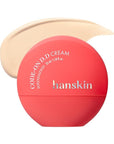 Hanskin Code on Double D Cream Foundation, Full Coverage Korean Liquid Skin Tint Foundation, Semi-Matte Finish, Lightweight Pore-Perfecting Base, 1.18 Fl Oz (19C PORCELAIN)