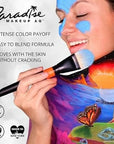 Mehron Makeup Paradise Makeup AQ Pro Size | Stage & Screen Performance, Face & Body Painting, Beauty, Cosplay, and Halloween | Water Activated Face Paint, Body Paint 1.4 oz (40 g) - Amazon Green
