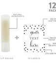 Andaz Press Personalized Lip Balm Party Black