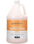 Ginger Lily Farms Club & Fitness Soothing Butter Lotion for Dry Skin, 100% Vegan & Cruelty-Free, Citrus Scent, 1 Gallon (128 fl oz) Refill