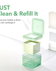 (Only Refill) Mediheal Teatree Trouble Pad (100 Pads) - Cotton Facial Toner Pads for Calm Sensitive & Acne Prone Skin - Vegan Gauze Pad