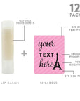 Andaz Press Personalized Lip Balm Party Eiffel