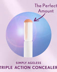 COVERGIRL Simply Ageless Triple Action Concealer, Ivory, Pack of 1