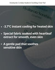 GOODAL Heartleaf Houttuynia Cordata Hyaluron Soothing Clear Pad 70 Sheets, Calming Redness Relief Daily Facial Toner Pad for Sensitive Skin, Korean Skin Care, Instant Cooling
