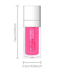 Hydrating Lip Glow Oil, Plumping Moisturizing Lip Oil Gloss, Smooth Lip Lines Plump Lip,Transparent Plumping Clear Glossy Tinted Balm Care 0.2Fl oz #Cherry