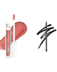 wet n wild Mega Slicks Lip Gloss & Color Icon Eyeliner Pencil Bundle - Long Lasting Gloss with Hyaluronic Acid & Smooth Creamy Black Eyeliner