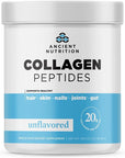 Ancient Nutrition Collagen Peptides, Collagen Peptides Powder, Unflavored Hydrolyzed Collagen, Supports Healthy Skin, Joints, Gut, Keto and Paleo Friendly, 28 Servings, 20g Collagen per Serving