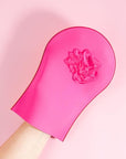 b.tan Face & Body Self Tanning Mitt | Glow Your Own Way Smooth Gel Glove - Sunless Tan Applicator, Streak-Free, Even Application, Double Sided, Reusable, Great for Cream, Lotion, Suncreen
