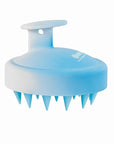 HEETA Scalp Massager Hair Growth, Soft Silicone Scalp Scrubber Shampoo Brush for Exfoliation, Dandruff Removal Head Massage Stress Relax, Wet & Dry Use for Thick Thin Curly Hair Care, Gradient Blue