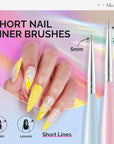 MelodySusie Nail Art Liner Brushes