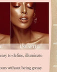 Glitter Powder Highlighter Makeup, Body Brightens the Natural (01#White Moonbeam)