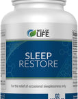 Sleep Restore - Tranquil Sleep Formula with L-Theanine, GABA, 5-HTP, Magnesium, Melatonin & More - 60 Veg Capsules for Deep, Refreshing Sleep & Overall Well-Being