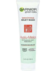 Garnier SkinActive Green Labs Hyalu-Melon Smoothing Milky Washable Cleanser with Hyaluronic Acid + Watermelon for Dehydrated Skin, Fine Lines, (Packaging May Vary), 4.4 FL Oz