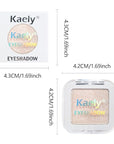 Sheer White Nude Glitter Eyeshadow – Champagne Shimmer Eye Shadow, Daily Waterproof Long-Lasting Eyeshadow Powder Palette for Women Neutral Eye Makeup sombras para ojos (02)