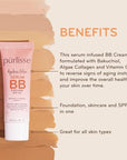 pūrlisse Ageless Glow Serum BB Cream SPF 40 Light Medium 1.4oz
