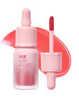 Peripera Ink Airy Velvet Lip Tint | High-Pigmentation, Lightweight, Soft, Moisturizing, Not Animal Tested (024 HEAVENLY PEACH)