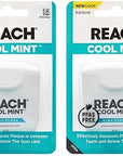 Listerine Cool Mint Interdental Floss | Effective Plaque Removal, Teeth & Gum Protection | Shred-Resistant, Fresh-Breath Feeling, PFAS Free | 55 Yards, 2 Pack