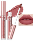 Matte Liquid Lipstick,Brown Purple Liquid Lip Stains, Long Lasting Waterproof Lip Gloss Makeup, Velvet Non-Stick Cup Lips Stain X-05#