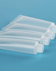 COSIDEA 50 pack Empty White 15ml Squeeze lip gloss tubes with wand 0.5oz soft lipgloss container chapstick containers empty tube