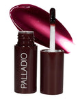 Palladio Jelly Tint, Liquid Stain for Cheeks & Lips, Vivid Color Lip Stain, Lightweight Non-Sticky and Transfer-proof, Natural Finish Makeup, Wineberry