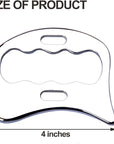 Stainless Steel Gua Sha Scraping Massage Tool-Muscle Scraper - Soft Tissue Mobilization,Physical Therapy for Back, Legs, Arms (2 PCS)