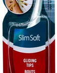 Colgate Slim Soft Toothbrush, Gliding Tips, Compact Soft (Colors Vary) - Pack of 6