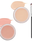 Kaely 2Pcs Pot Concealer Full Coverage Set,under Eye Correcting Concealer,02+04