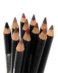 12 pcs, 12 Colors Brown Tone Italia Deluxe Ultra Fine Lip Liner & Eyeliner Set, Creamy, Long Lasting, High Pigmented Pencil, Various Shades of Brown