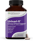 Urinari-X - Urinary Tract Support - Fast Acting UTI Relief - Vitamin Supplement for Healthy Bladder Function & Immunity - D-Mannose, Cranberry, Caprylic Acid, Uva Ursi & Grapefruit - 180 Capsules