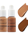 2 Pack PHOERA Foundation 108# Tan and 109# Mocha,Full Coverage Flawless Soft Matte 24 HR Oil Control Waterproof Concealer Makeup.