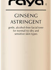 RAYA Ginseng Astringent with AHA 6 oz (G-205) | Gentle Glycolic Facial Toner for Dry and Sensitive Skin | Helps Tighten Pores, Smooth Complexion, and Reduce Fine Lines | Made with Alpha Hydroxy Acids
