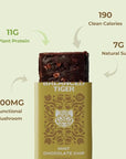 Organic Functional Mushroom Protein Bars | Full Dose (1500mg) Lions Mane, Chaga, Reishi & Cordyceps Bars | Vegan Protein Bars, Adaptogens, Superfoods Protein Bars | Mint Chocolate Chip Flavor