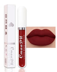 evpct 1Pcs Dark Red Liquid Matte Lipstick Lipgloss Set for Women, labiales mate 24 horas originales matte larga duracion 24 Hour Lipstick Lip Stains Long Lasting Waterproof 24, 16#