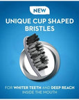 Oral-B Cavity Defence Deep Clean + Whitening Toothbrush with Charcoal Extract Bristles, Tongue Cleaner and Hygienic Head Caps, Medium, Pack of 4