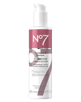 No7 Restore & Renew Dual Action Cleansing Lotion - Facial Cleanser & Exfoliant with Alpha Hydroxy Acid - Cleansing Lotion Makeup Remover for Anti-Aging