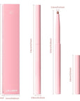 Silky Smooth Retractable Matte Lip Liner Pencil, Light Orange Lip Liner Long-Lasting Creamy Formula for Shaping & Sculpting Lips, Matte Velvet Pigmented Lip Liner Crayon Lipstick 04#