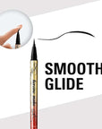 Heroine Make by KissMe Prime Liquid Waterproof Eyeliner for Woman and Sensitive Eyes, Long-lasting & Ultra Thin Tip for Precise Japanese Eye Makeup 01 Jet Black 0.4mL/0.01 Fl Oz