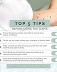 Wildpier Beauty Exfoliating Glove 2 Pack Mitt Body Scrub for Bath Shower Spa Hand Exfoliator Gloves, Dead Skin Cell Remover, Plant Based Deep Exfoliation Scrubber, White