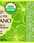 US Organic 100% Pure Oregano Essential Oil - USDA Certified Organic, Steam Distilled (10 ml)